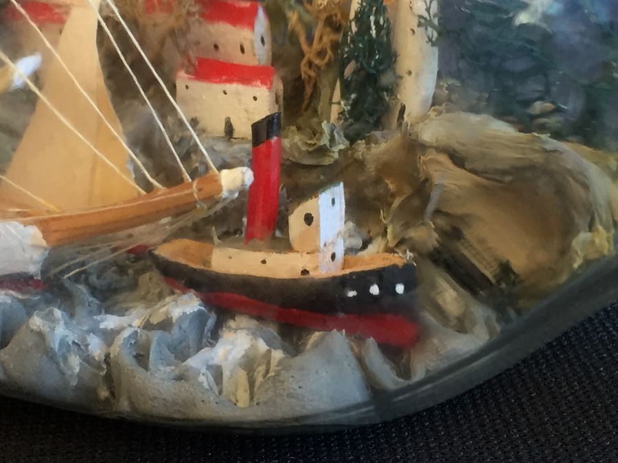 Village Diorama Ships In A Bottle Incredible Detail [Photo 12]