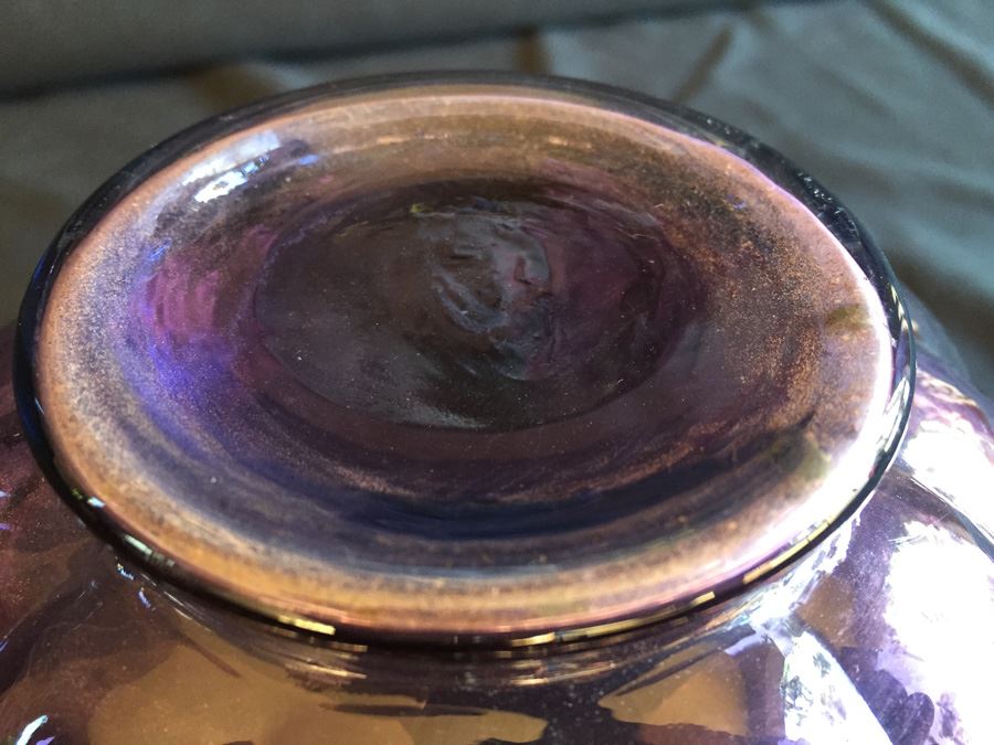 Purple Glass Lot With Fluted Rim Pitcher And Bowl Fenton [Photo 16]