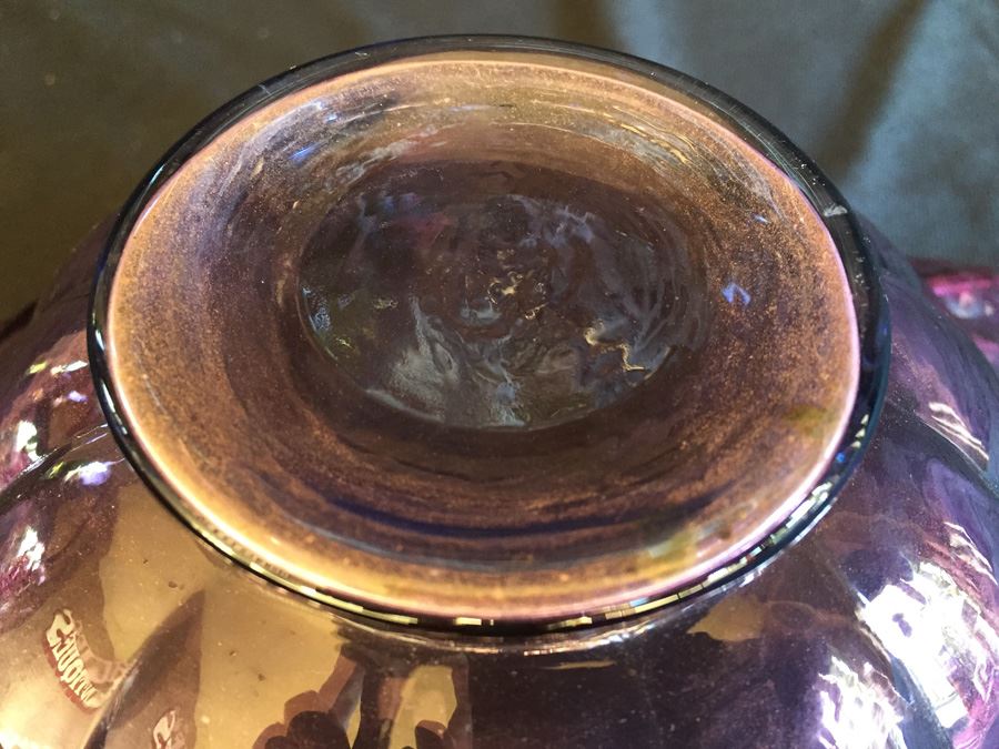 Purple Glass Lot With Fluted Rim Pitcher And Bowl Fenton [Photo 14]