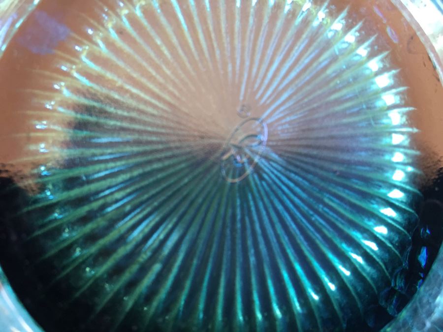 Pair Of Green Fenton Glass Baskets [Photo 10]