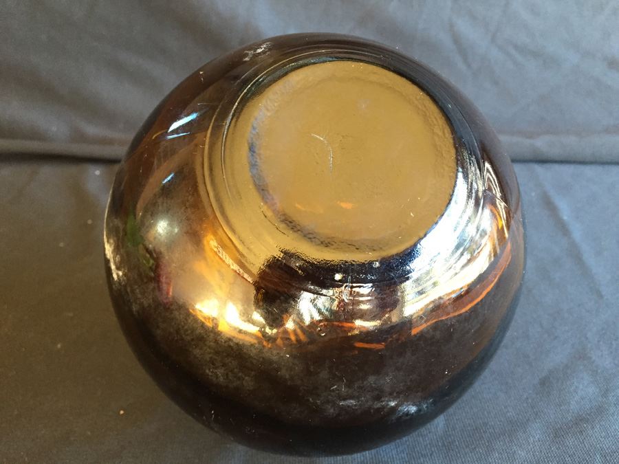 Old Hand Blown Round Bottle [Photo 9]