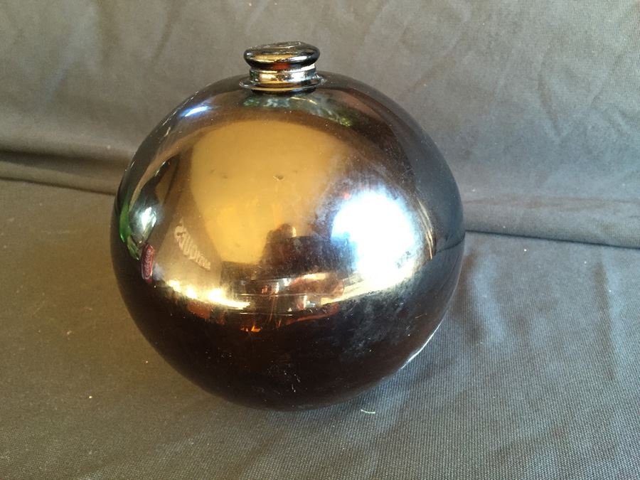 Old Hand Blown Round Bottle [Photo 5]