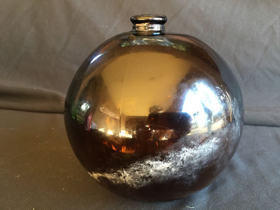 Old Hand Blown Round Bottle [Photo 6]