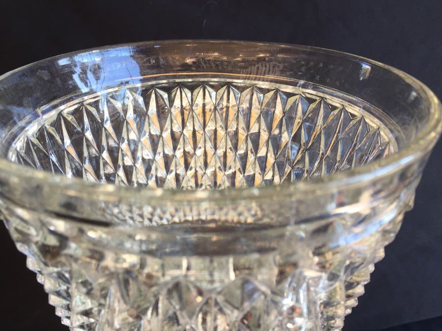 Vintage Fostoria Diamond Point Pattern Glass Lot [Photo 6]