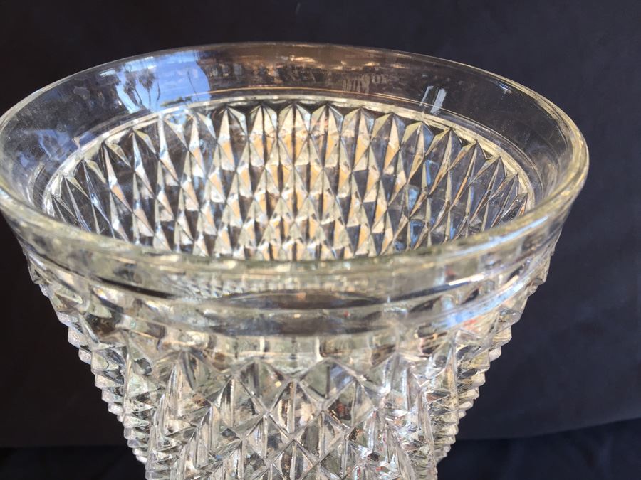 Vintage Fostoria Diamond Point Pattern Glass Lot [Photo 5]