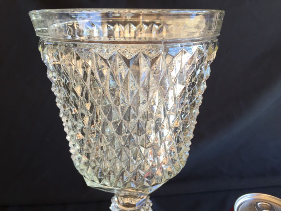 Vintage Fostoria Diamond Point Pattern Glass Lot [Photo 7]