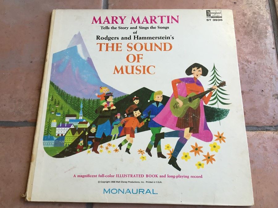 Mary Martin Tells The Story And Sings The Songs Of Rodgers And Hammerstein's The Sound Of Music - Disneyland ‎- ST 3936