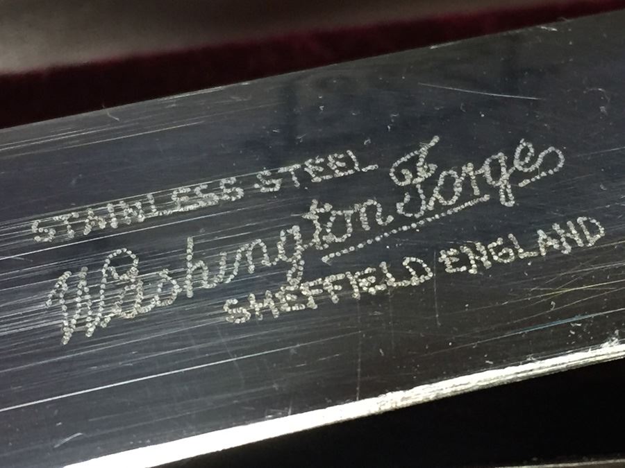 Sheffield Carving Knife Set In Box England [Photo 5]
