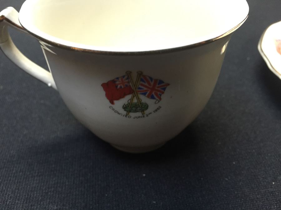 Coronation Of H.M. Queen Elizabeth II Alfred Meakin England Cup And Saucer 1953 [Photo 10]