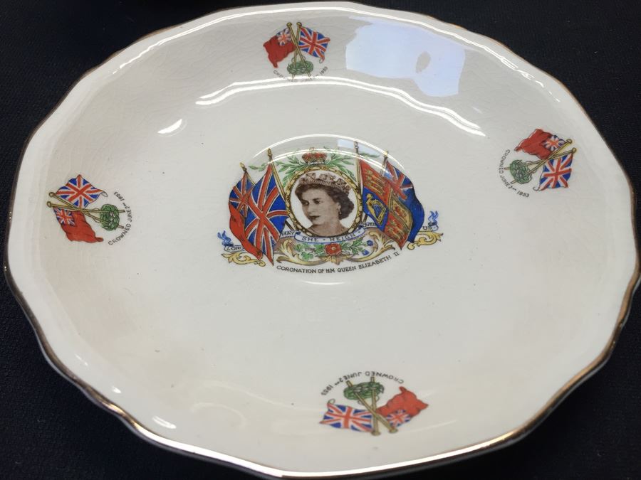 Coronation Of H.M. Queen Elizabeth II Alfred Meakin England Cup And Saucer 1953 [Photo 2]