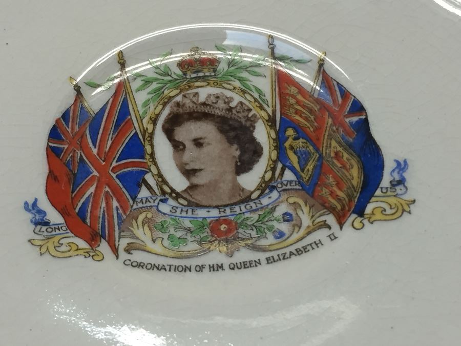 Coronation Of H.M. Queen Elizabeth II Alfred Meakin England Cup And Saucer 1953 [Photo 3]