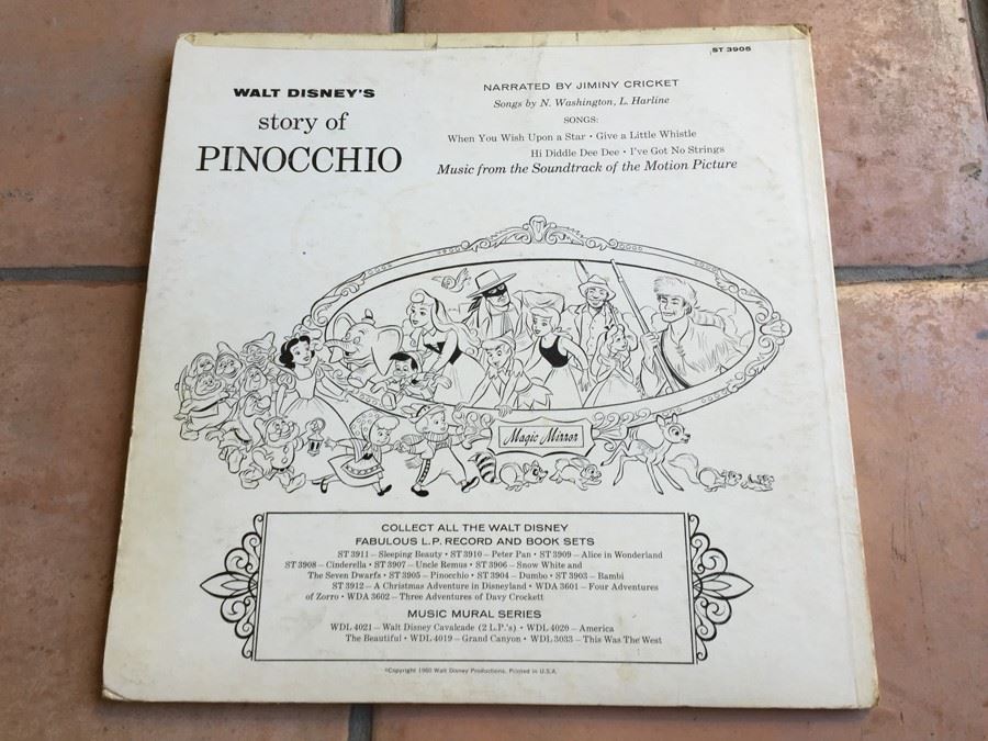 Walt Disney - Walt Disney's Story Of Pinocchio - Disneyland ‎- ST-3905 [Photo 4]