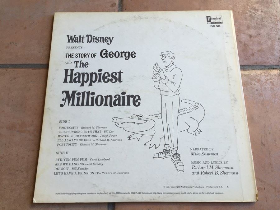 Story of George and the Happiest Millionaire - Disneyland - ST-3952 [Photo 4]