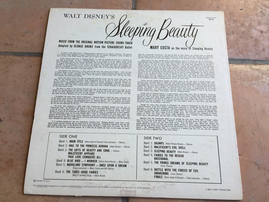 Walt Disney's Sleeping Beauty - Disneyland ‎- STER-4018 [Photo 2]