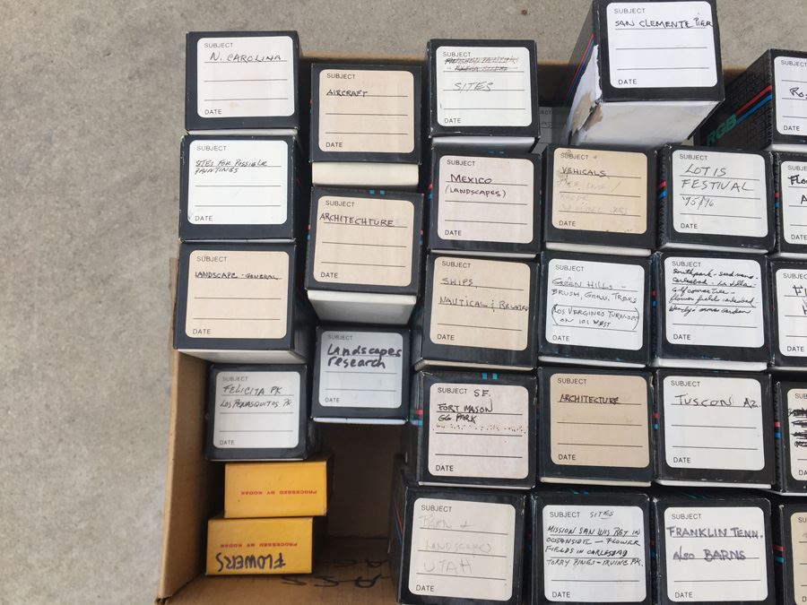 Huge Personal Slide Collection Of Famous Hollywood Art Director [Photo 2]