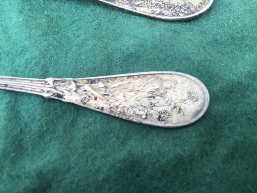 Set Of 3 Antique 19th Century TIFFANY & Co STERLING Spoons [Photo 4]