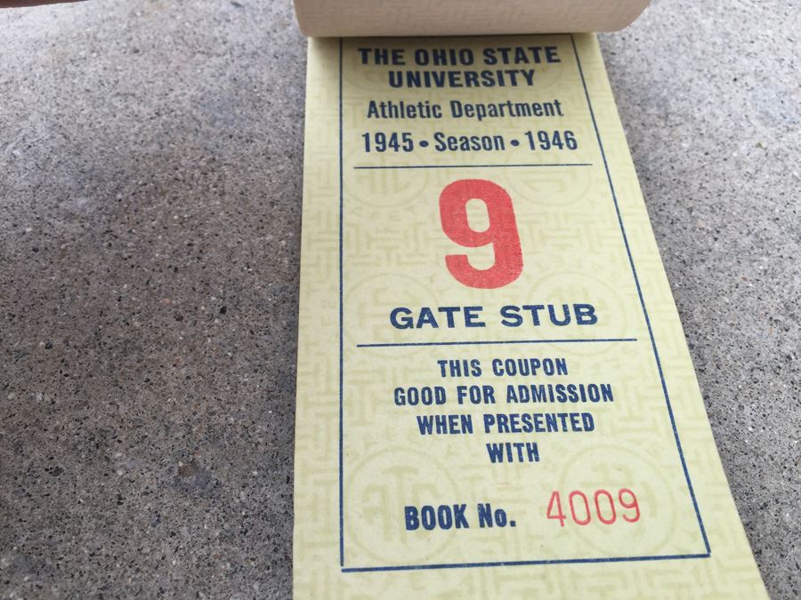1944 1945 Season The Ohio State University Student Ticket Book Football [Photo 6]