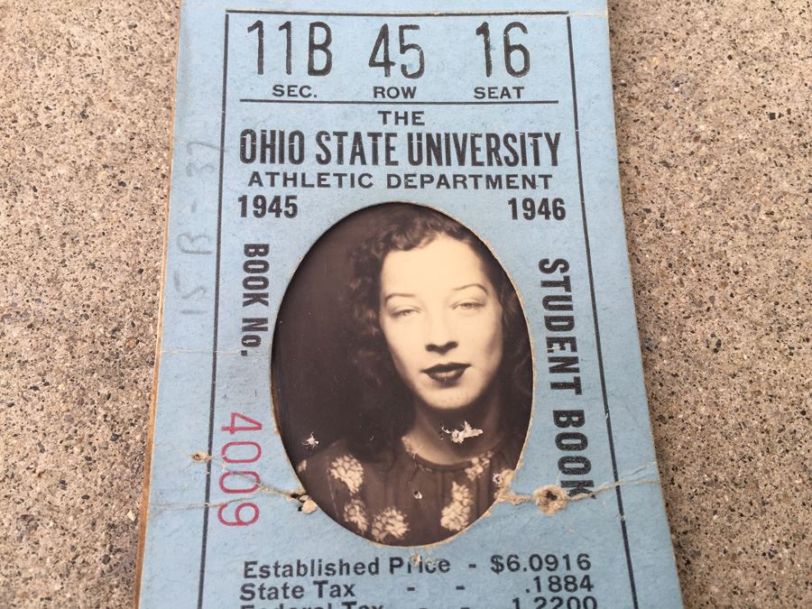 1944 1945 Season The Ohio State University Student Ticket Book Football [Photo 2]
