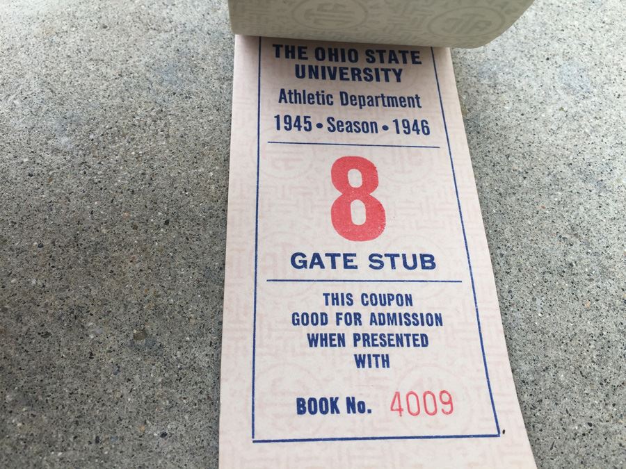 1944 1945 Season The Ohio State University Student Ticket Book Football [Photo 5]