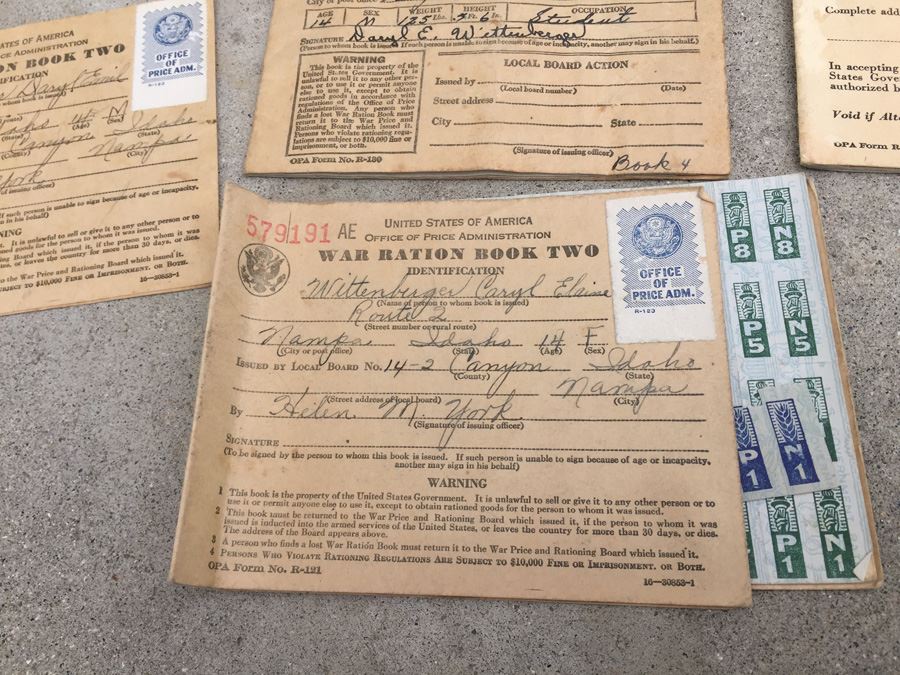 Large War Ration Book And Stamp Collection [Photo 2]
