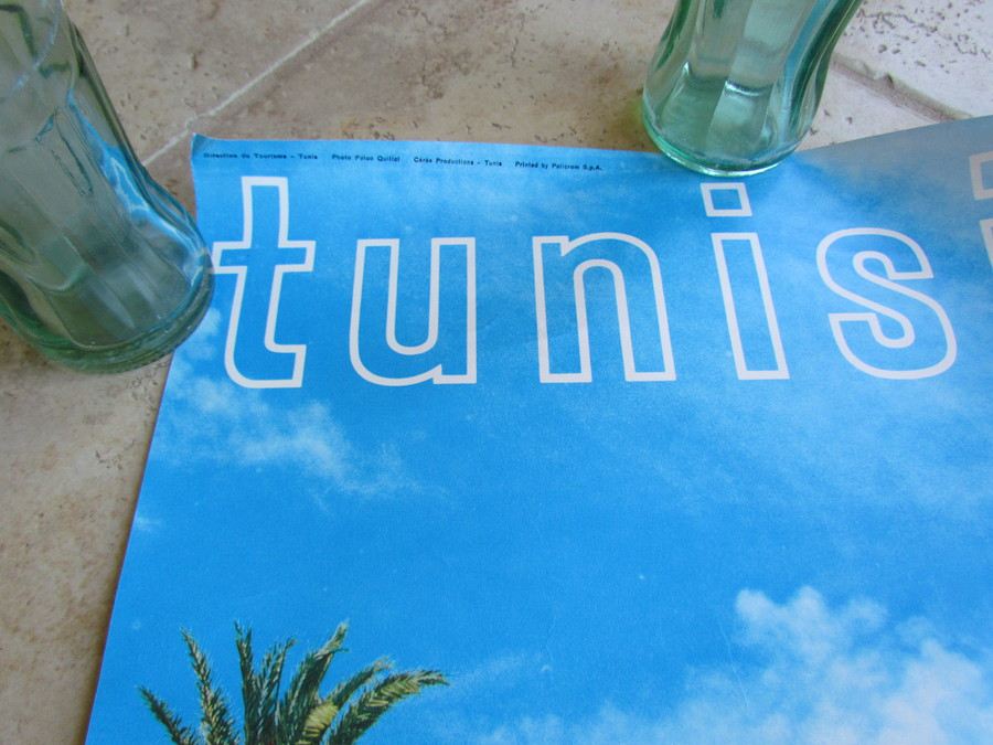 Original Vintage Tunisie Oasis Travel Poster [Photo 2]