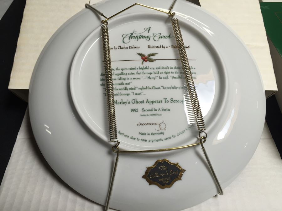 (4) A Christmas Carol Collector's Plates Limited Edition 1-4 Department 56 [Photo 3]