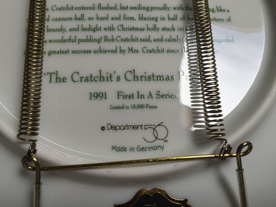 (4) A Christmas Carol Collector's Plates Limited Edition 1-4 Department 56 [Photo 13]