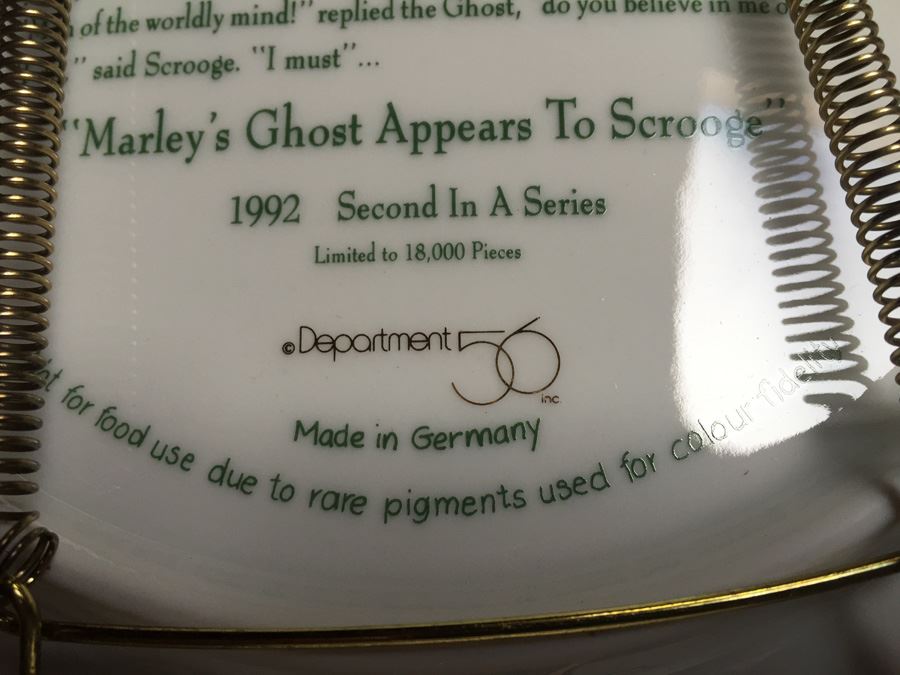 (4) A Christmas Carol Collector's Plates Limited Edition 1-4 Department 56 [Photo 9]