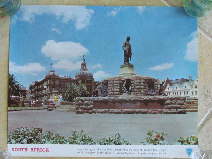 Original Vintage South Africa Travel Poster