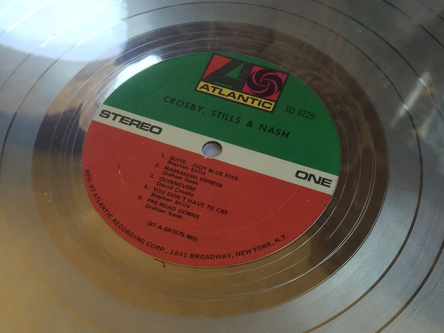 Crosby, Stills, & Nash Framed Decorative Record - Note That This Is Not A Real Record [Photo 3]