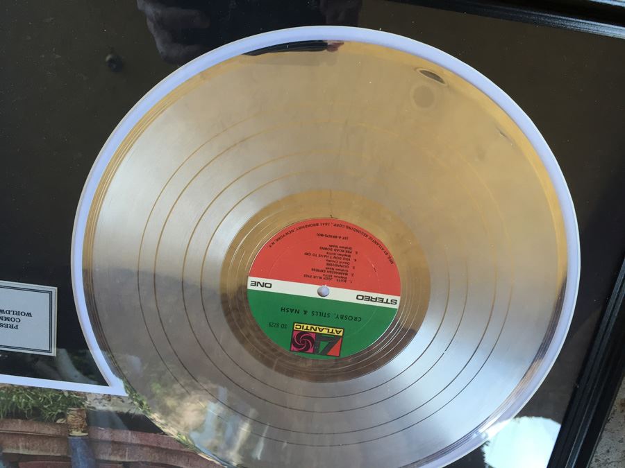 Crosby, Stills, & Nash Framed Decorative Record - Note That This Is Not A Real Record [Photo 6]