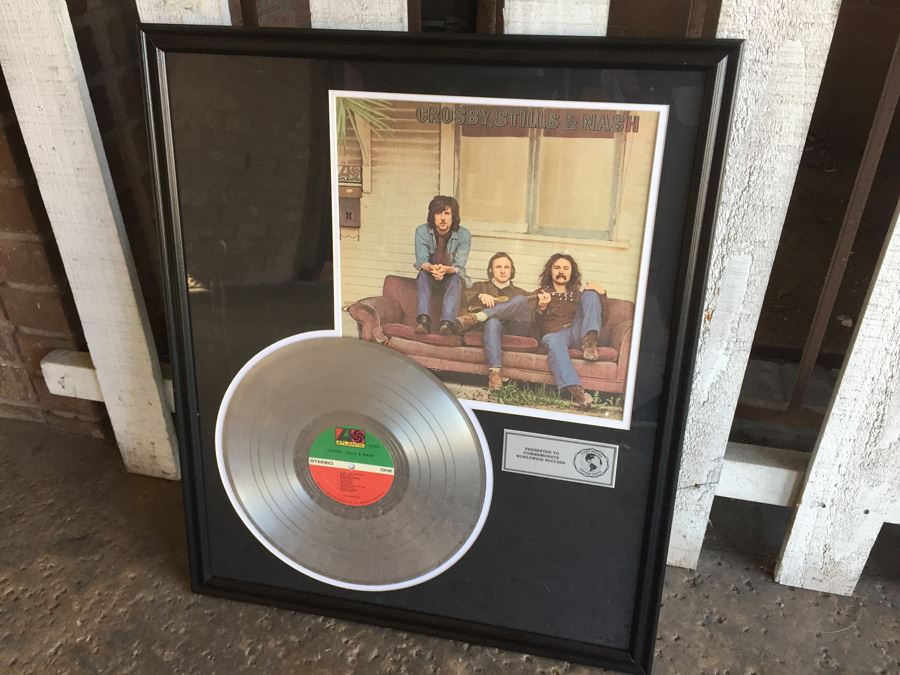 Crosby, Stills, & Nash Framed Decorative Record - Note That This Is Not A Real Record [Photo 4]