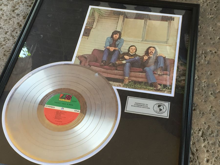 Crosby, Stills, & Nash Framed Decorative Record - Note That This Is Not A Real Record [Photo 7]