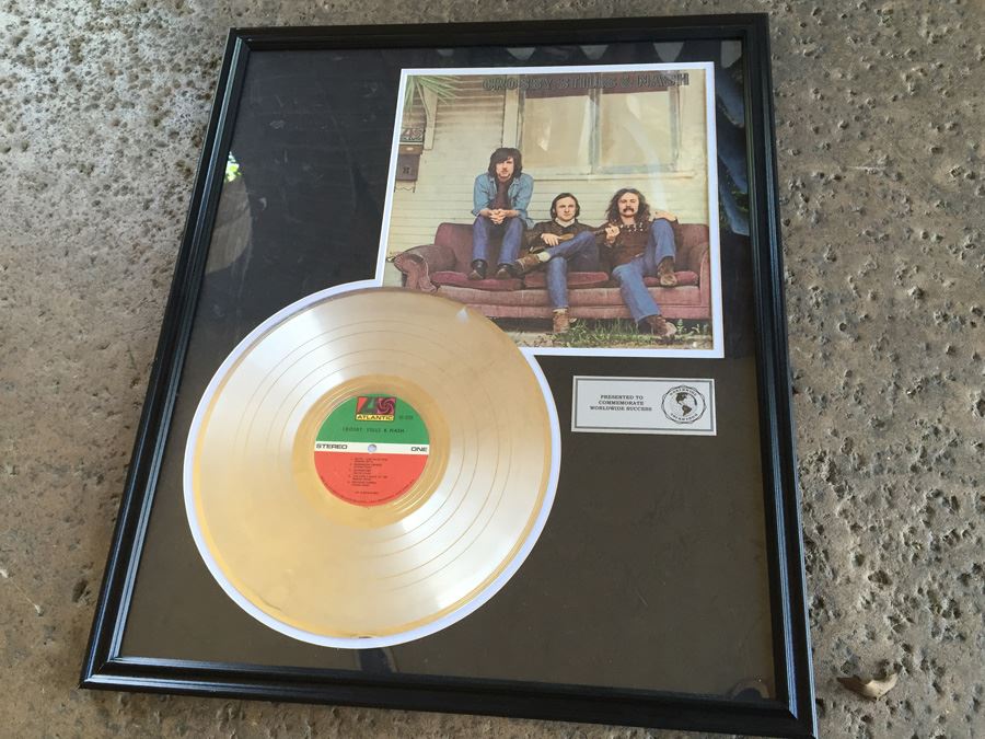 Crosby, Stills, & Nash Framed Decorative Record - Note That This Is Not A Real Record [Photo 8]