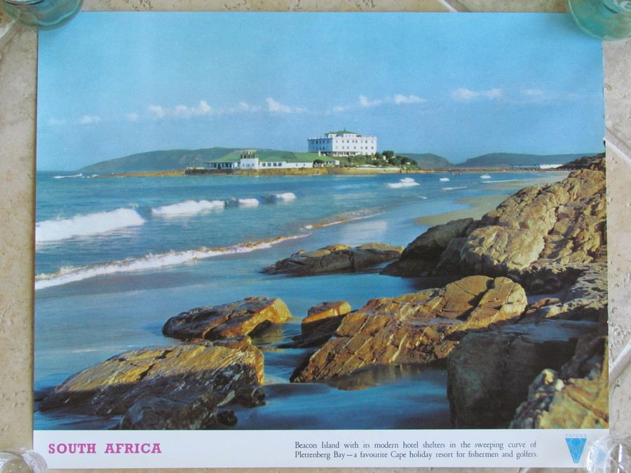 Original Vintage South Africa Travel Poster