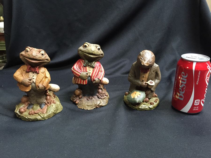 (3) Tom Clark The Wind In The Willows - Frog With Red And White Stripes Is Hand Signed By Artist [Photo 1]