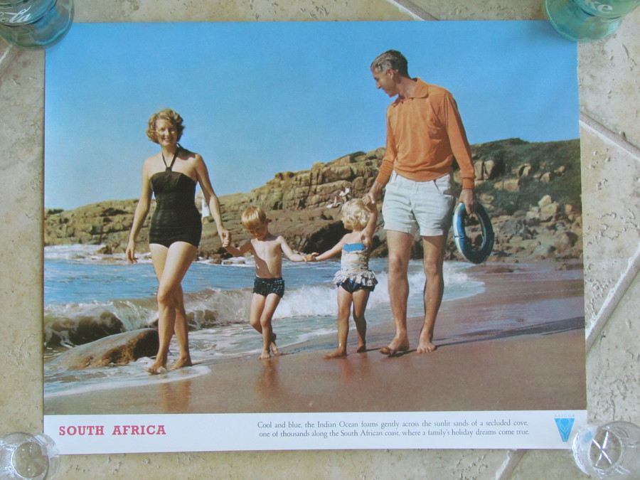 Original Vintage South Africa Travel Poster