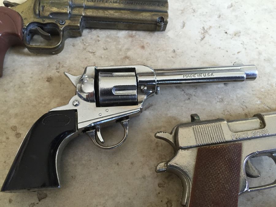 Collection Of Miniature Guns Including Cap Guns - One Is Hubley [Photo 3]