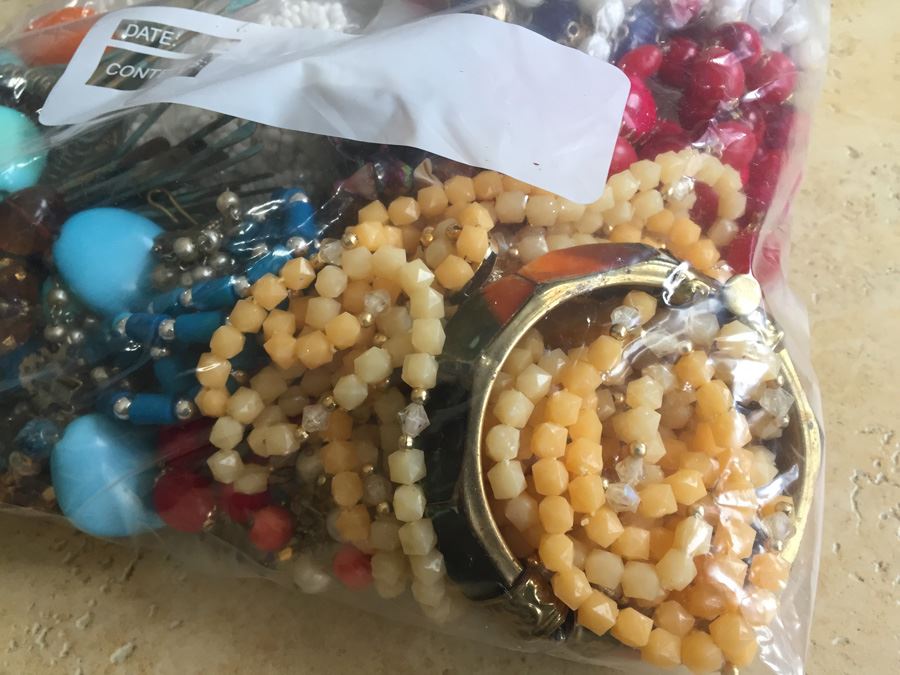 Jewelry Lot #1 - Assorted Jewelry In Large Bag [Photo 8]