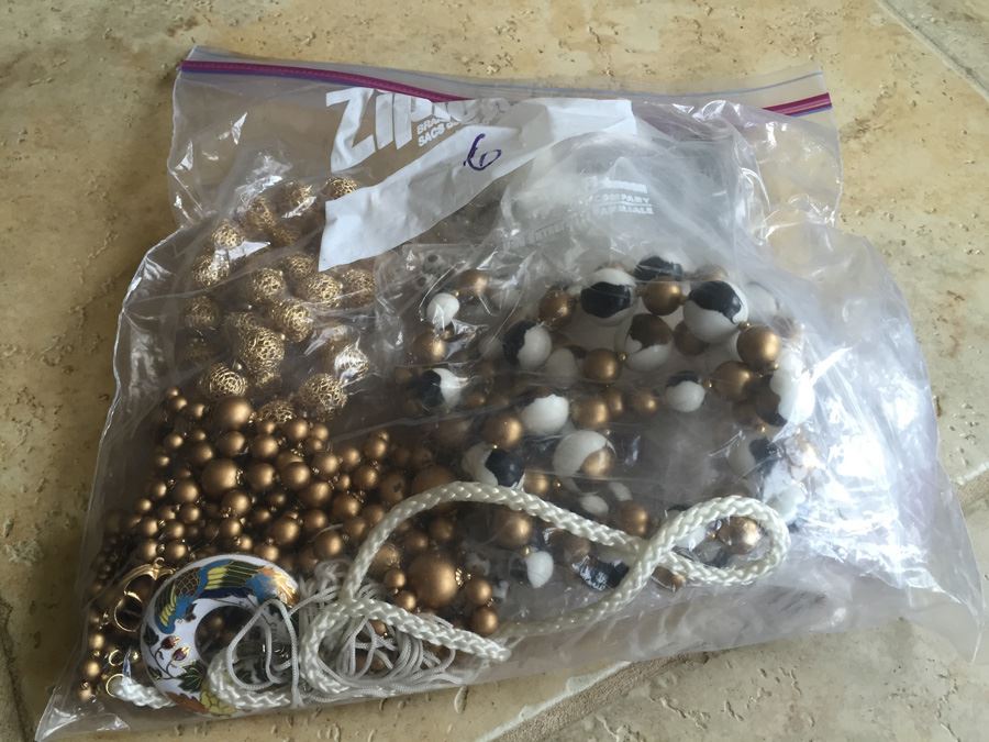 Jewelry Lot #6 - Assorted Jewelry In Large Bag