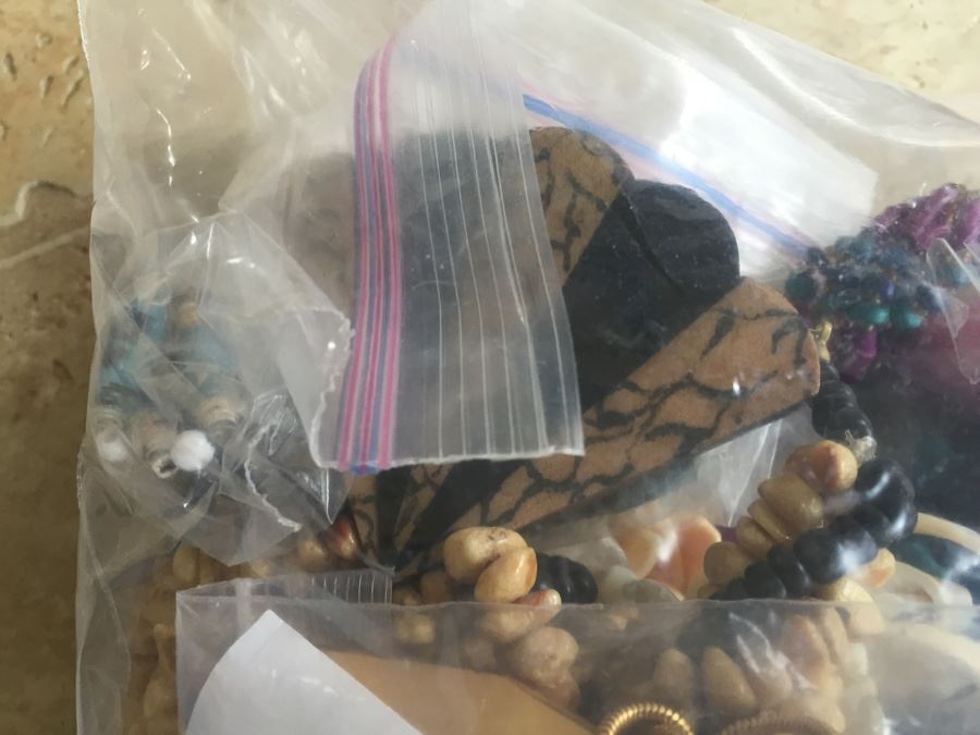 Jewelry Lot #10 - Assorted Jewelry In Large Bag [Photo 15]