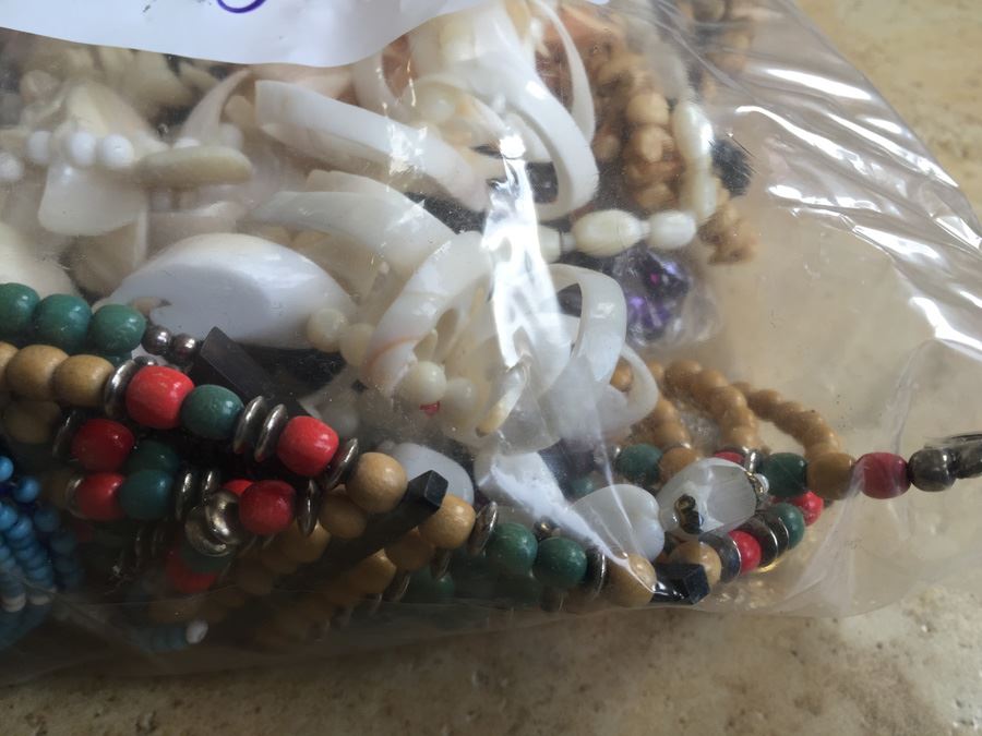 Jewelry Lot #10 - Assorted Jewelry In Large Bag [Photo 3]