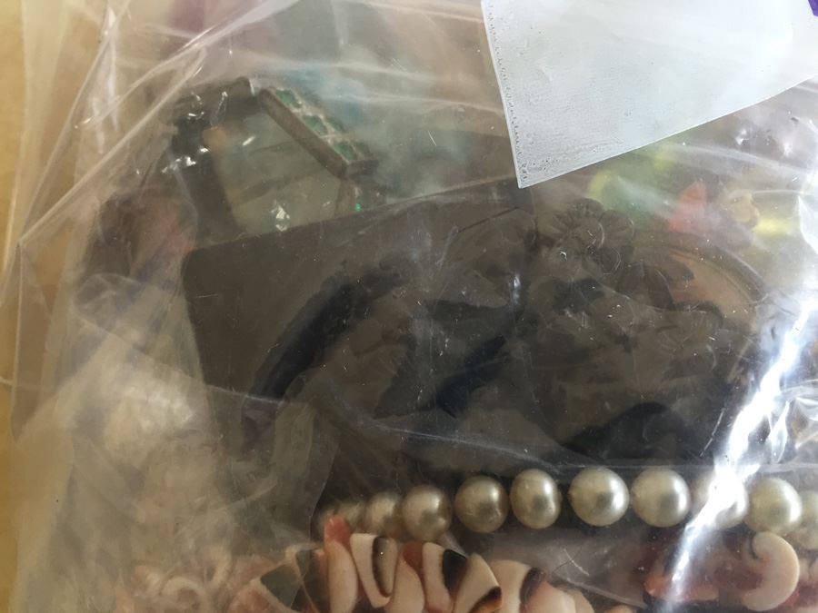 Jewelry Lot #16 - Assorted Jewelry In Large Bag [Photo 8]