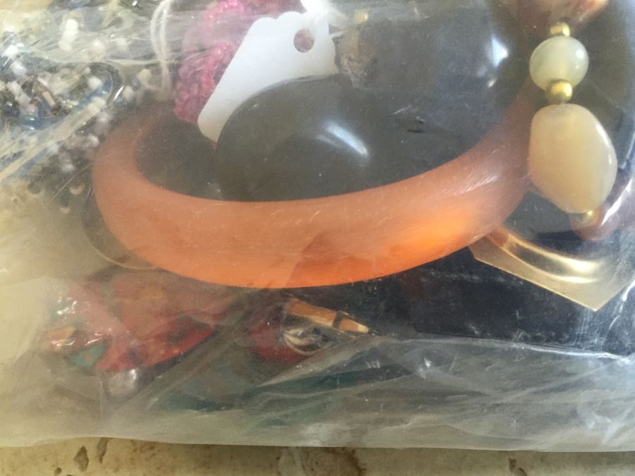 Jewelry Lot #17 - Assorted Jewelry In Large Bag [Photo 2]