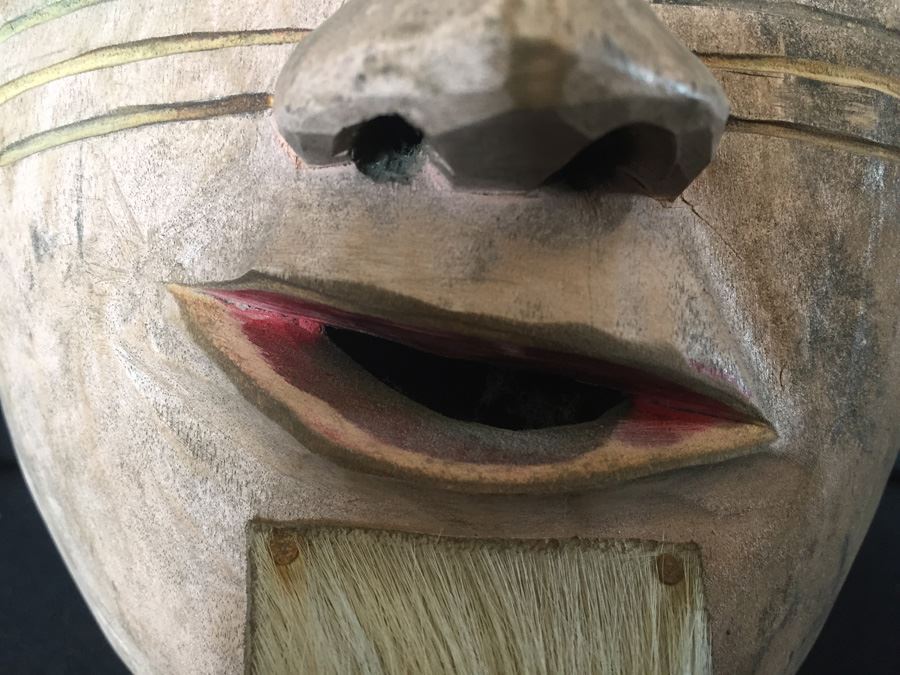 Hand Painted Hand Carved Mask [Photo 2]
