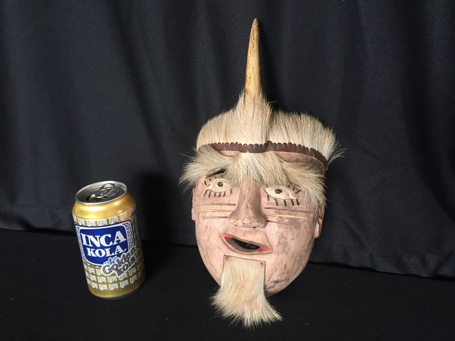 Hand Painted Hand Carved Mask [Photo 1]