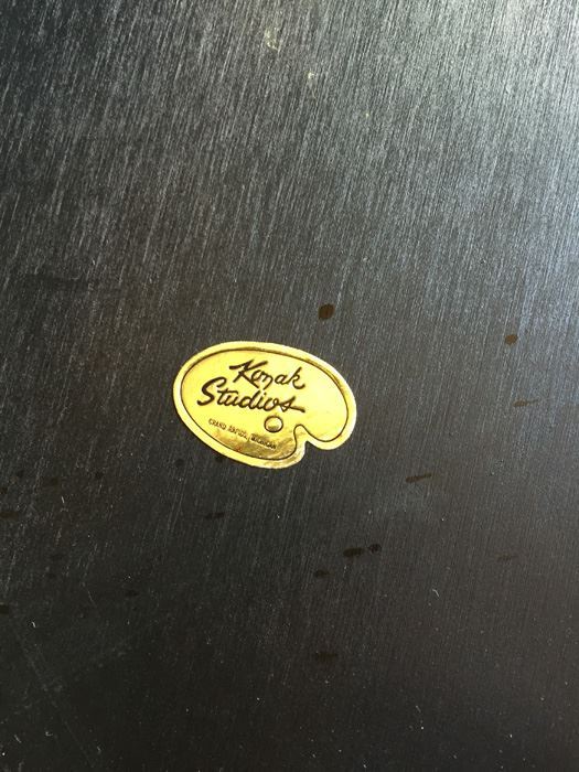 Black And Gold Asian Style Side Table Grand Rapids MI [Photo 3]