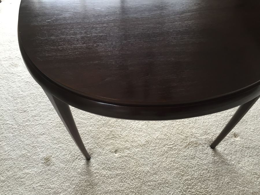 Elegant Mount Airy Chair Company Dining Table With Six Chairs And Two Leaves And Protective Pads [Photo 9]