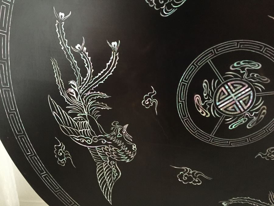 Old Japanese Black Lacquer Table Top - Estimate $750 [Photo 7]