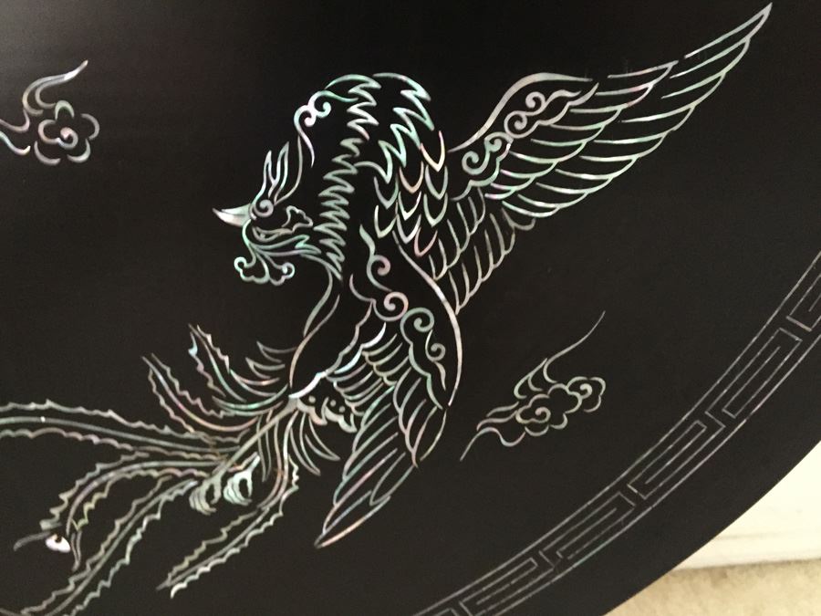 Old Japanese Black Lacquer Table Top - Estimate $750 [Photo 6]